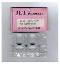 Vintage RC Aluminum Servo Mounts (2) CA01 for Futaba S3301 Servo Jet Products