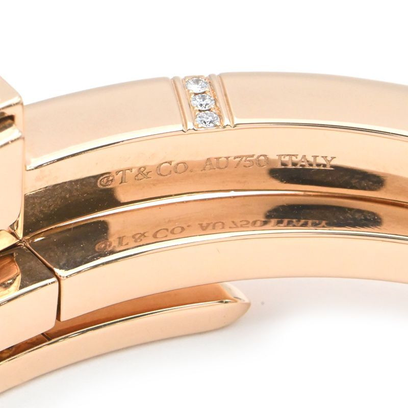 TIFFANY & Co. T square wrap Bracelet Diamond K18PG P0030963 TIFFANY & Co. T square wrap Bracelet Diamond K18PG P0030963