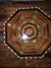 Handarbeit Vintage Tablett Marokko - Materialmix 8 Eckig Einziga.