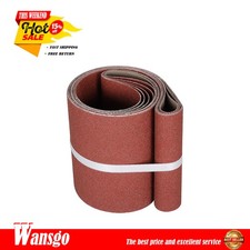 5PCS Sanding Belts 6x48 in 80 Grit Belt Sander Sandpaper aluminum oxide NEW