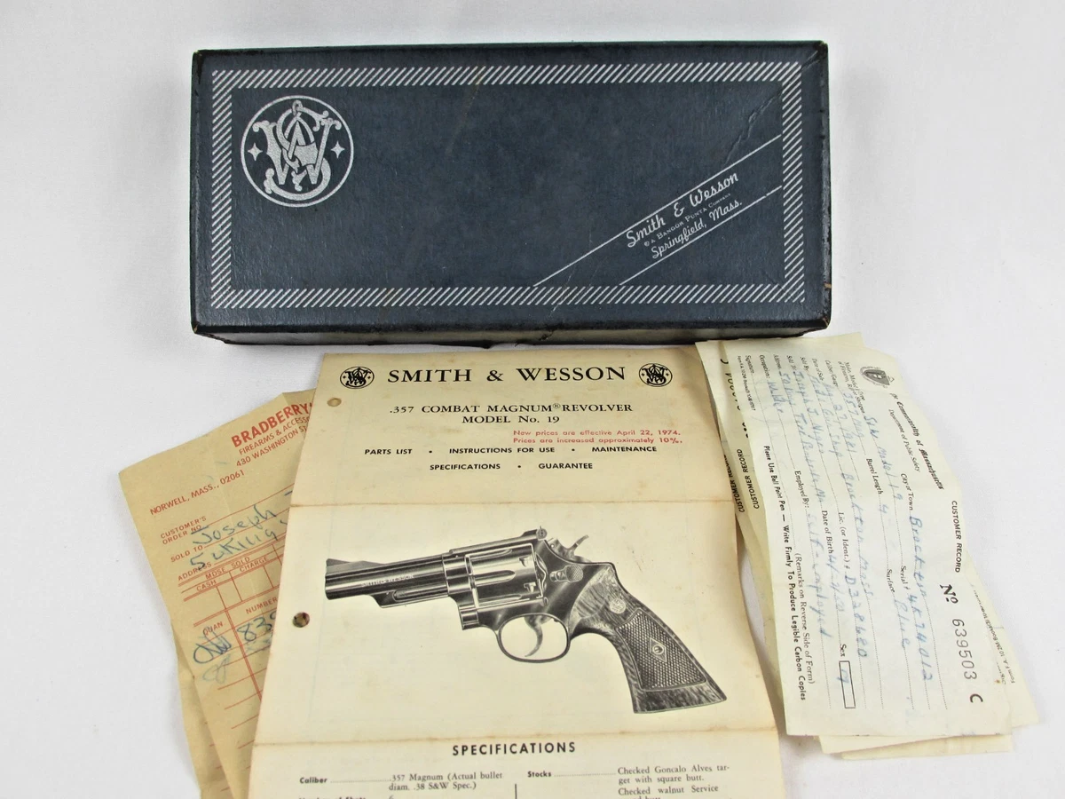 Revolver SMITH & WESSON MOD 27, calibre 357 magnum, canon 3'' en bel