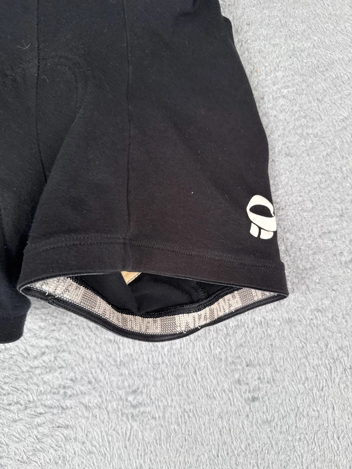 Pantalones Cortos de Ciclismo VINTAGE Perla Izumi Para Mujer Pequeños Negros Algodón Mezcla Spandex Almohadilla Foto 2 de 4