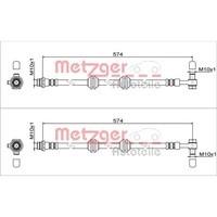 2X Metzger BremsschlÄUche Hinten Passend FÜR Land Rover Range Links+Rechts