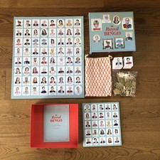 Royal Family Bingo Board Game Age 6+ 12 Players Complete / Instructions Unused