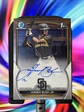 2023 Bowman Draft Chrome Homer Bush Jr. Prospect Autograph San Diego Padres