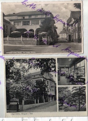 2 AK Königsee Kaffe Richter Thüringen Rottenbach Gehren Ilmenau Blankenburg 1937