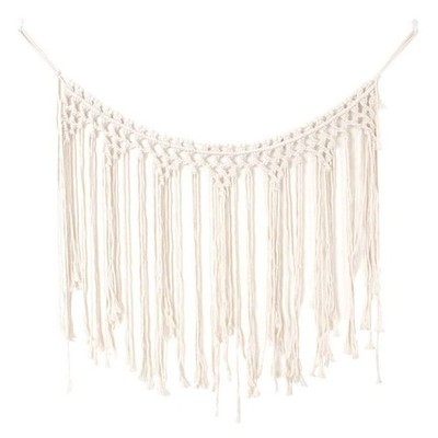 Macrame Wall Hanging Hand-woven Tapestry Tassel Boho Wedding Backdrop Decoration