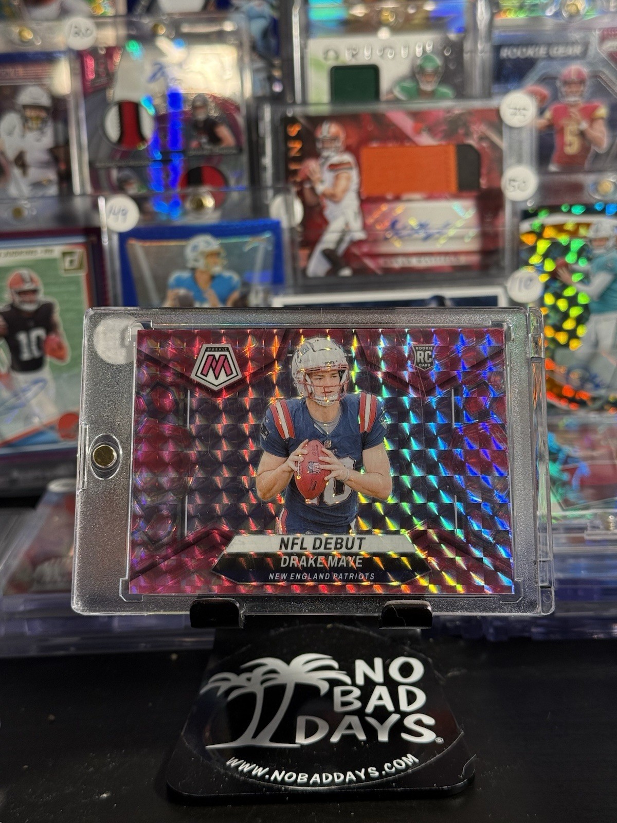 Drake Maye 2024 Mosaic NFL Debut Camo Pink Prizm Rookie RC #273 Patriots