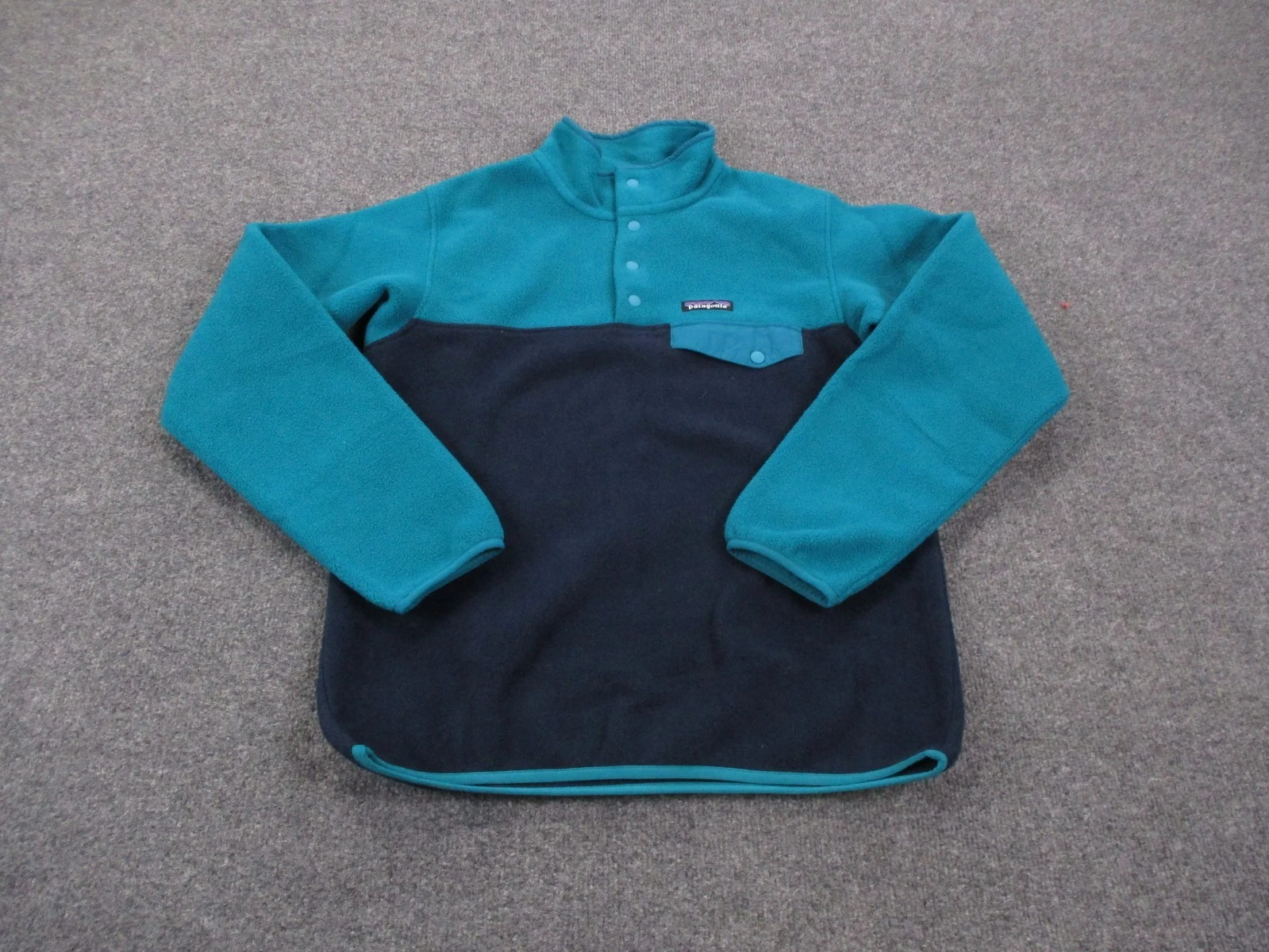 Patagonia Jacket Mens S Blue Synchilla Sweater Outdoor Hiking Camping 25455