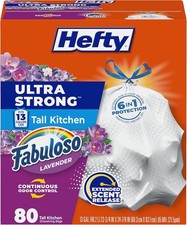 Hefty Ultra Strng 13 Gallon Trash Bags, Tall Kitchen Trash Bags 13 Gallon Size,