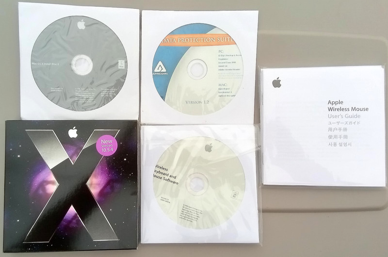 *NICE APPLE MAC SOFTWARE LOT* Mac OS X Leopard 10.5.4+ (5 Discs Total) Excellent
