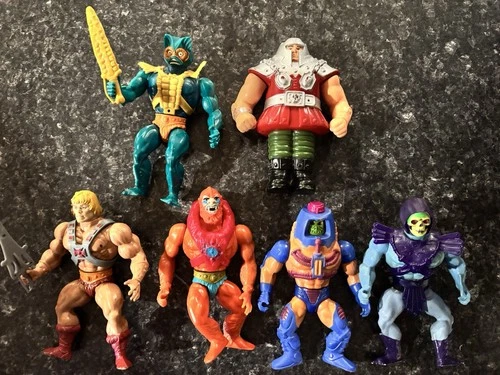 Vintage He-Man MOTU Masters of the Universe 1980's Lot Figures & Accessories