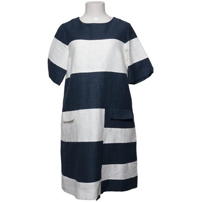 'S MaxMara, Kleid, Größe: 40, Blau/Weiß, Baumwolle/Seide, Streifen, Damen #dJg