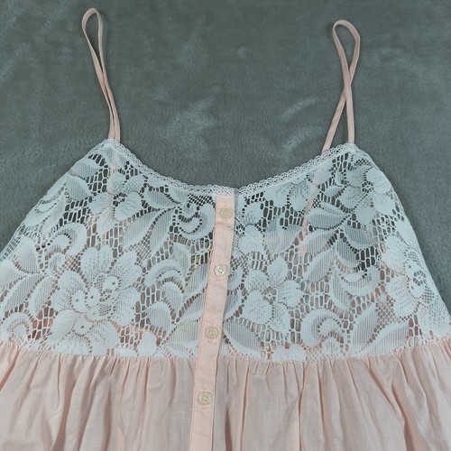 Victorias Secret Babydoll Vestito Donna Piccolo Rosa Pizzo Delicato Civetta Lingerie - Foto 3 di 10