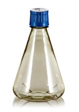 TriForest Erlenmeyer Shaker Flasks w/ DuoCap 2000 mL Baffled Base Case of 6, NEW