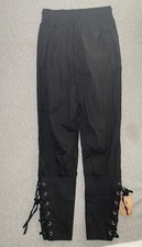 Mens Medieval Pants Viking Pants Pirate Pants Halloween Renaissance Trousers M