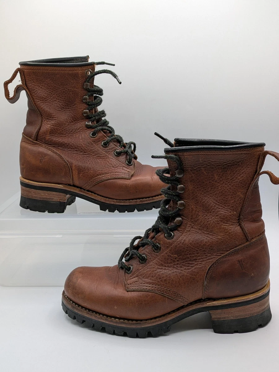 Frye Boots Womens Size 9 Brown Leather Combat Work Vibram Lug Sole Made USA Frye Olivia Combat Boot (Women) | Nordstrom main image 2