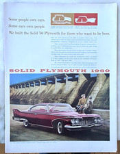 1960 Magazine Ad For Plymouth - Solid For Those Who Want To Be Boss 1960 Fury