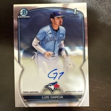Luis Garcia Bowman Chrome 2023 Blue Auto
