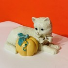 New ListingLenox Halloween Kitty Cat sculpture October Pumpkin Kitten