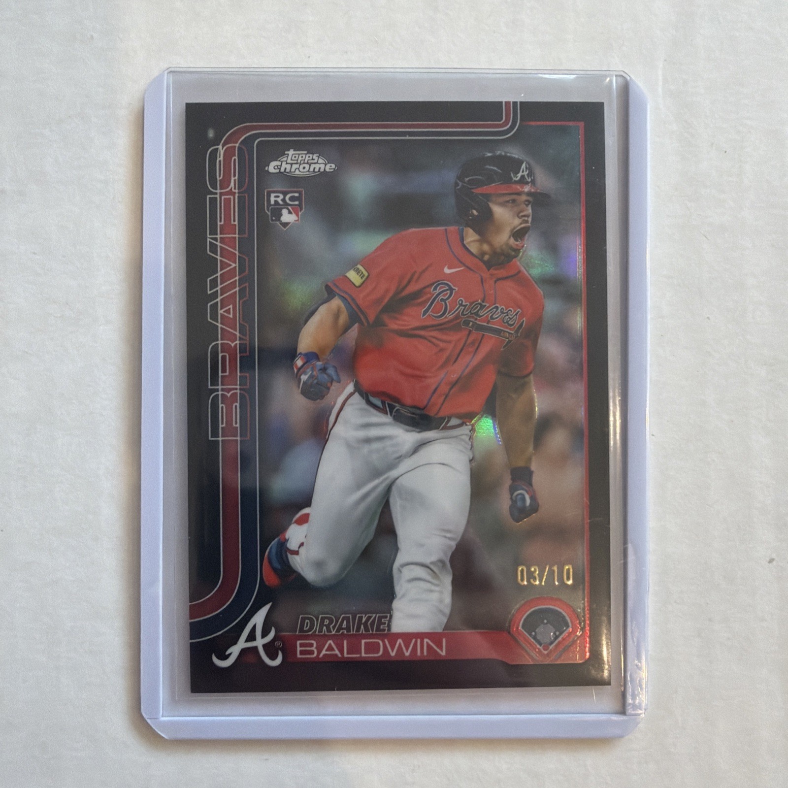 2025 Topps Chrome Update Drake Baldwin Black Refractor 03/10 #USC96