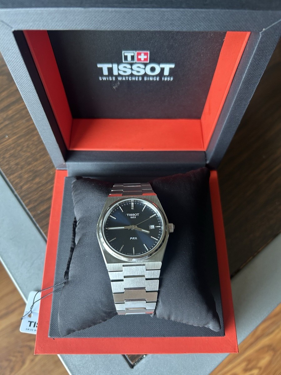 Tissot PRX Quartz 40mm Blue Dial Stainless Steel – Brand New w