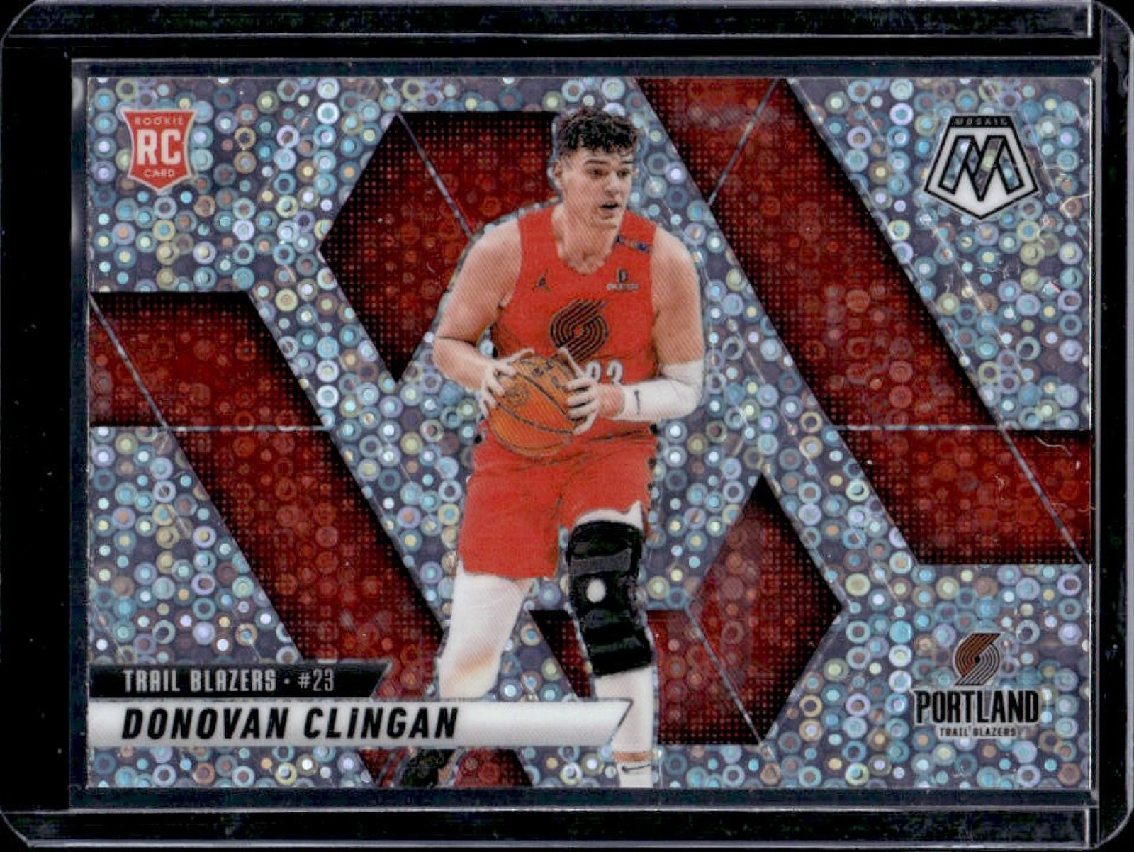 2024-25 Mosaic Donovan Clingan RC Fast Break Silver #246 Trail Blazers