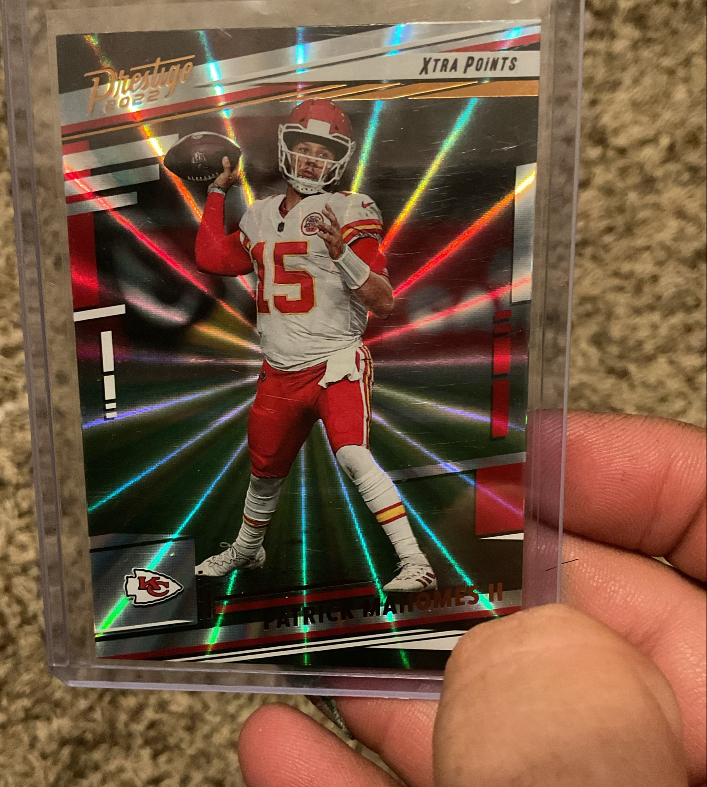 2022 Panini Prestige - Patrick Mahomes II #141 Xtra Points Sunburst