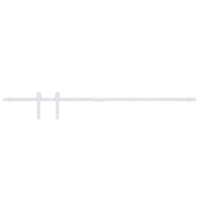 Mini Sliding Cabinet Door Kit Carbon Steel White 122 cm Track vidaXL