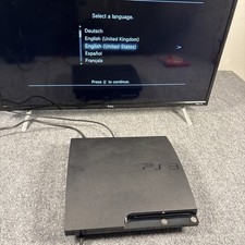 Sony PlayStation 3 Slim PS3 120GB Black Console ONLY - TESTED