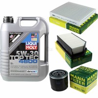 Mann Inspektionspaket 5L Liqui Moly Top Tec 4600 5W-30 FüR KIA Soul 1.6 Cvvt