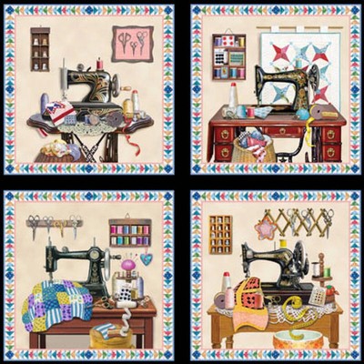 Black Sewing Blocks each block is 11in x 11in Elizabeth Studio 24 x 44'' Wide