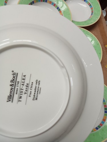Villeroy Boch Twist Alea Verde Suppenteller 8 Stück Bitte Lesen - Bild 5 von 6
