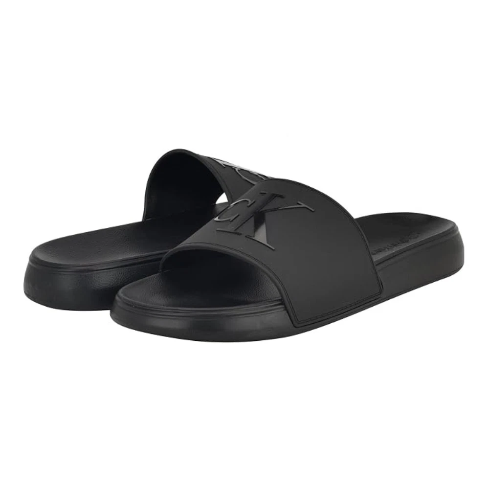 Calvin Klein Wiston LZ000262 Slide Mens 11 Black Comfort Slip On Sandals GBO3193 Calvin Klein Wiston LZ000262 Slide Mens 11 Black Comfort  main image 4