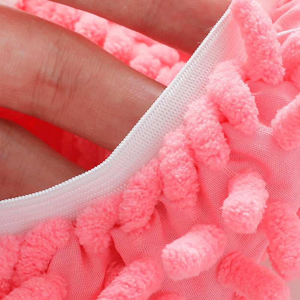 6 Pcs Washable Mop Slippers Microfiber Cleaning Shoes Cover Dust Floor Cleaner