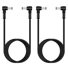 Fancasee 2-Pack 6ft 5.5mm x 2.1mm Male to DC Power Cable, 90 Degree... 