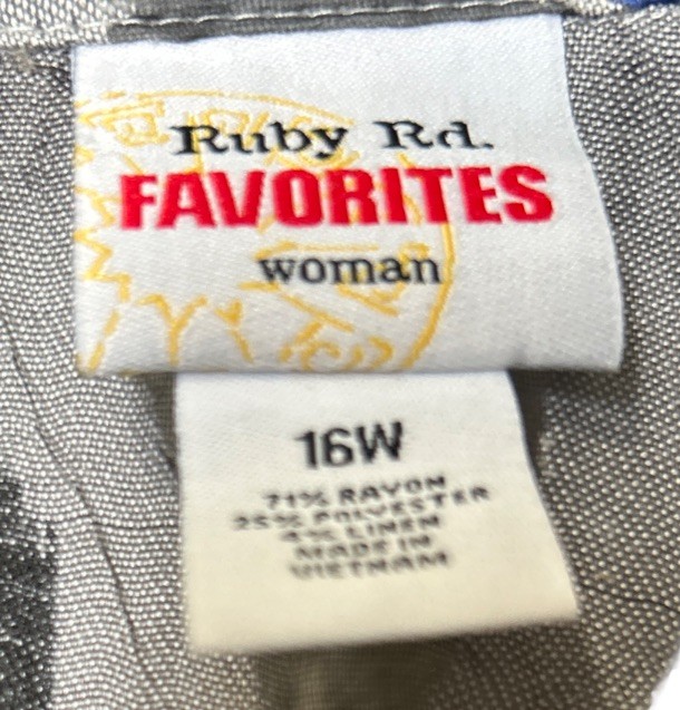 Ruby Rd. Lightweight Jacket Multicolor Geometric … - image 4