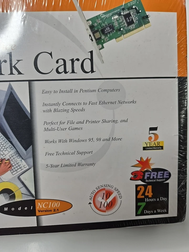 LinkSys Fast Ethernet 10/100 Home & Small Office Network Card NC100 v2.1 NEW NOS - Image 4 of 4