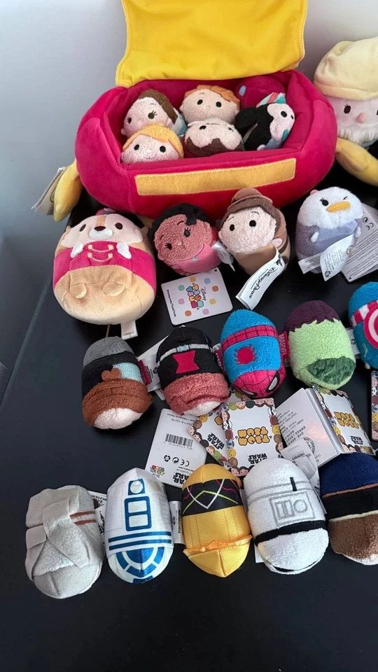 Disney Store Japón Tsum Tsum Peluche Lote 30 Piezas Marvel Star Wars Chip & Dale Snow Foto 3 de 4