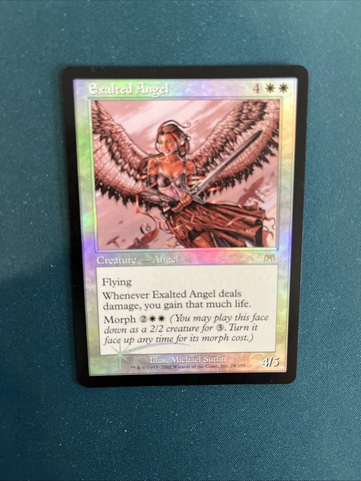 MTG Exalted Angel Onslaught Foil LP Very Light Play - Image 4 of 4