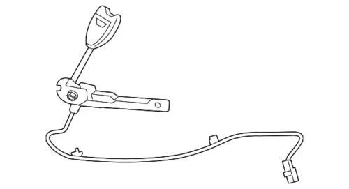 Tensor de cinturón de seguridad de conductor base Chevrolet Pontiac 19352495 genuino GM 2008-2012 Foto 3 de 4
