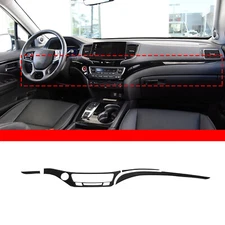 Gloss Black Interior Dash Panel Trim Sitcker Fits Honda Pilot 2016-2022 Passport
