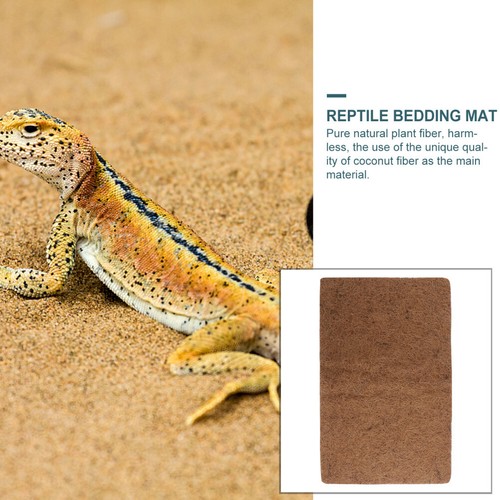 3 Pcs Tapis En Fibre De boutiques Reptile Doux Habitat Pour Animaux Compagnie