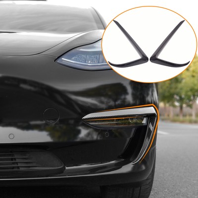 Tesla Model 3 Front Fog Light Trim Cover Fog Lamp Frame Blade Trim Eyebrow Spoiler for All Model 3 Tesla Model 3 Front Fog Light Trim Cover Fog Lamp Frame Blade Trim Eyebrow Spoiler for All Model 3