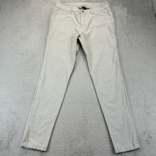 LULULEMON ABC Slim Fit Utilitech Pants Gray Jeans Stretch Denim Mens 32x32
