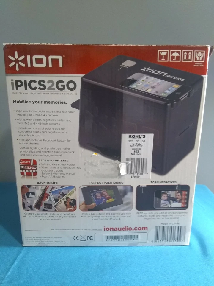Ion iPics 2 Go Photo, Slide and Negative Scanner for iPhone 4 & 4S - Image 4 of 4