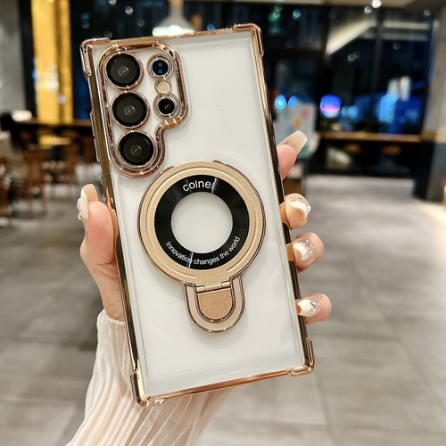 For Samsung S25 Ultra/S23/S22 Magnetic Ring Kickstand Lens Protection Phone Case - Picture 15 of 17