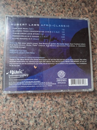 Hubert Laws: Afro - Classic, 5 Track CD - Picture 2 of 3
