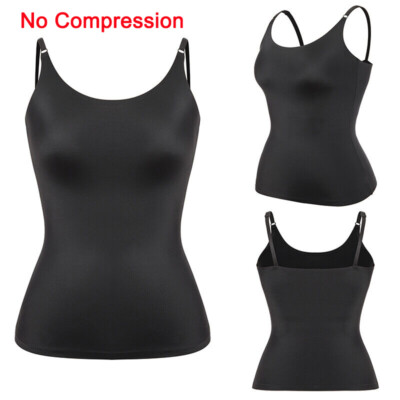Body Shaper Femme - Maillot De Corps Gainant Sans Coutures - Bretelles Spaghetti Réglables - Noir - Taille 2XL