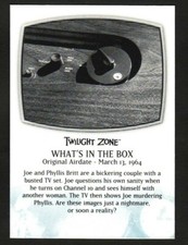 COMPLETE TWILIGHT ZONE BASE CARD 73 WHAT'S IN THE BOX